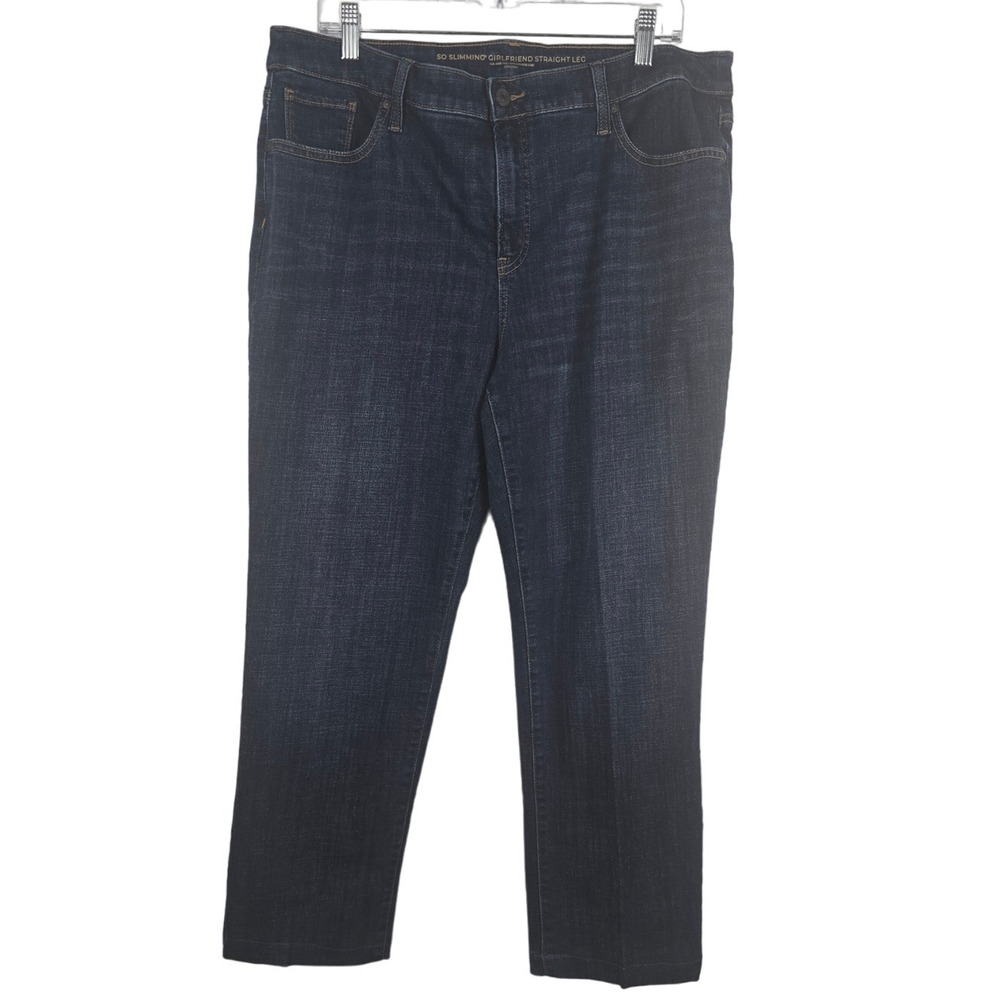 Jeans Chico's So Slimming Girlfriend Straight Leg Jeans 14R *Read
